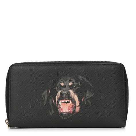 givenchy rottweiler zip wallet|Rottweiler printed long wallet in coated canvas .